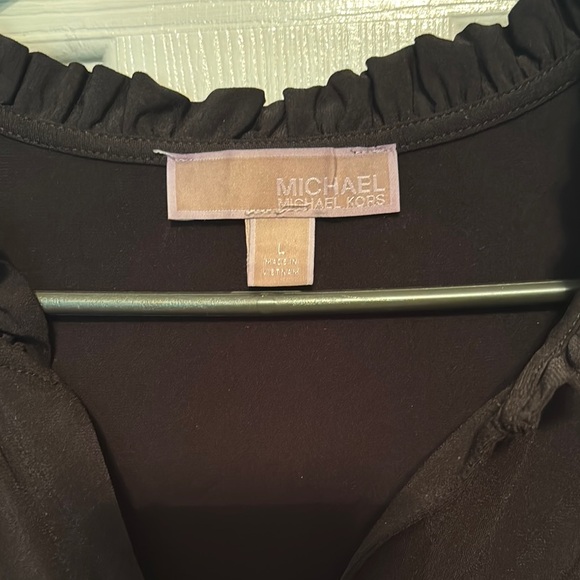 Michael Kors Black V-neck Sheath Dress - Picture 2 of 3